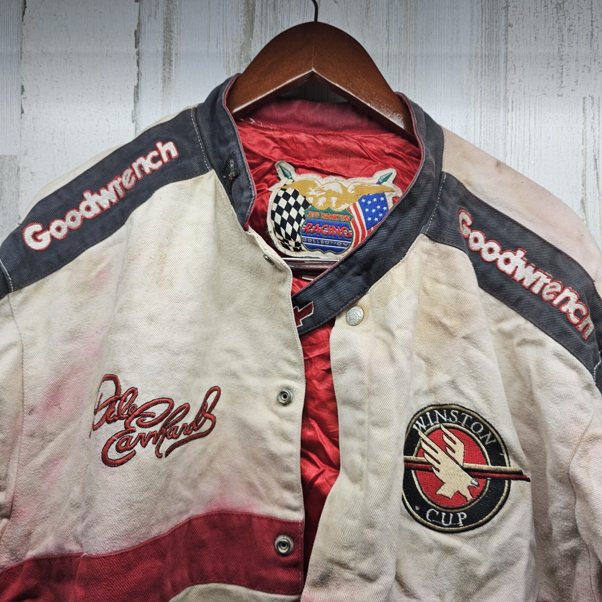 VTG NASCAR Dale Earnhardt Sr Jacket Jeff Hamilton Goodwrench Made