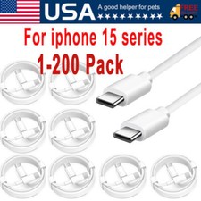 For iPhone 15 Pro Max USB-C Cable Fast Charger Type C Charging Data Cord Lot