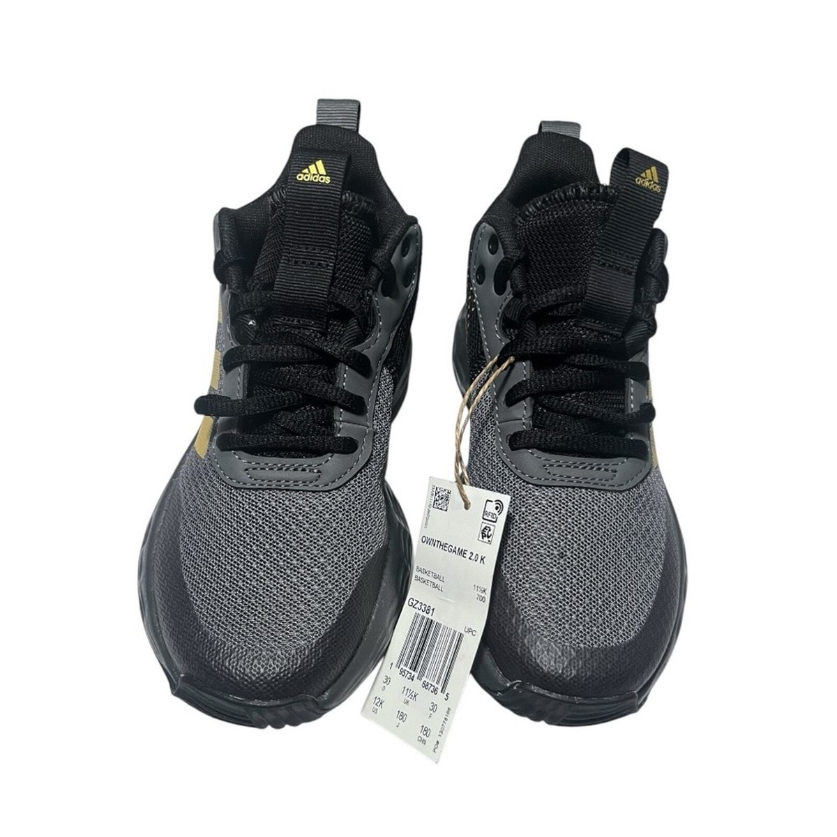 NEW adidas Own The Game 2.0 Basketball Shoe, Grey Five/Matte 