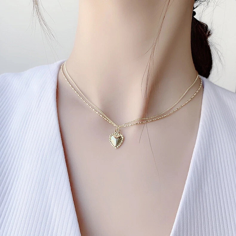 Long locket necklace deals
