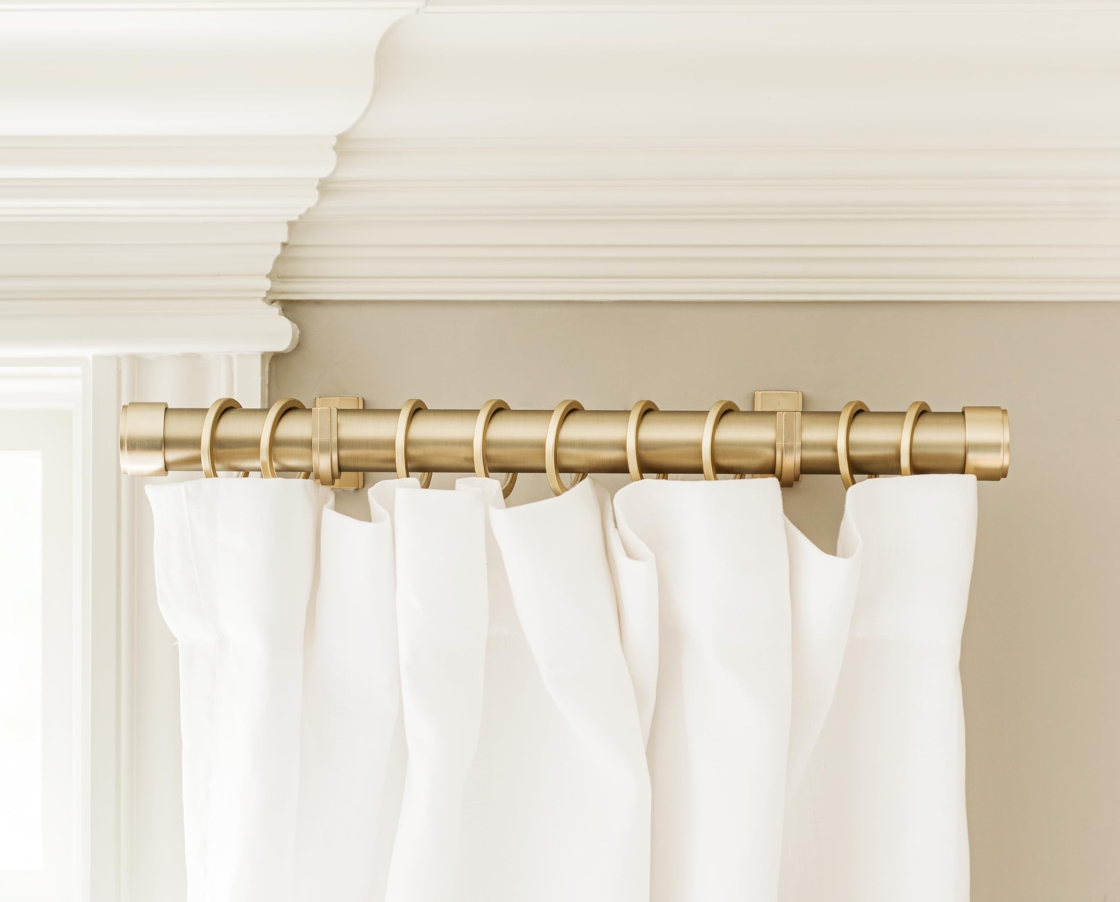 BlastHome® Luxury 17" Custom Side Mount Curtain Rods – 1 1/4" Large D