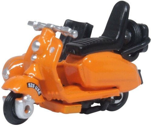 OXFORD 1/76 SCOOTER AND SIDECAR ORANGE 76SC003