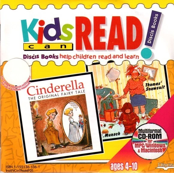 Discis: Cinderella & Thomas' Snowsuit (Age4-10) CD, 1994 Win/Mac - NEW in SLEEVE - Image 2 of 2