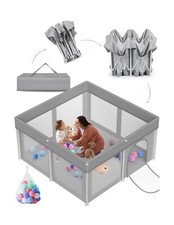Foldable Baby Playpen 50" 50", Playard for Babies and Toddlers, Portable Sa