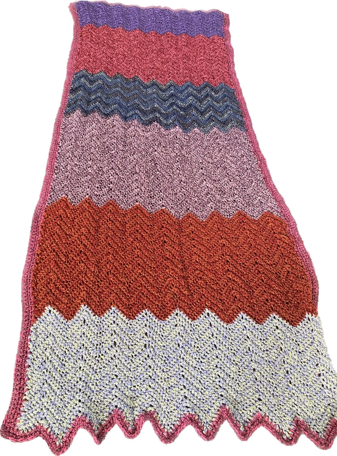 Crochet Vintage/Retro geométrico afganos y tiran Mantas