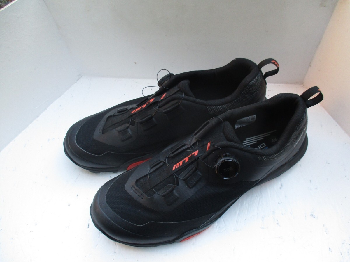 Shimano MT7 MT701 SPD Bicycle Cycle Bike Shoes Black blue BOA EU48