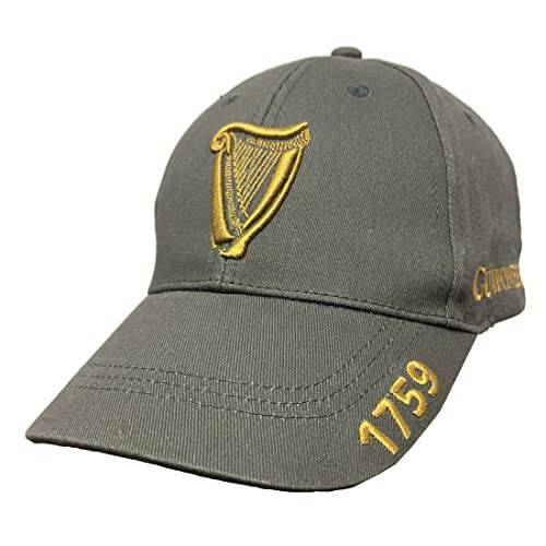 Guinness Baseballkappe Gold Harfe anthrazit - Bild 1 von 1