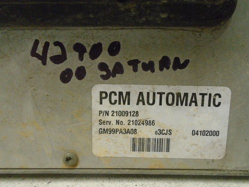 00 01 Saturn S Series Engine Control Module ECU ECM 21009128 OEM - Bild 3 von 9