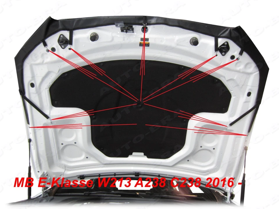 Car Bonnet Mask fits MB Mercedes Benz E-Class W213 2016 2017 2018 Hood Bra - Изображение 4 из 4