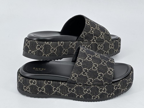 Neu Original Luxury GUCCI Damen Sandalen 623212 -EU-41,5 / UK-8,5 / US-11,5. - Picture 2 of 10