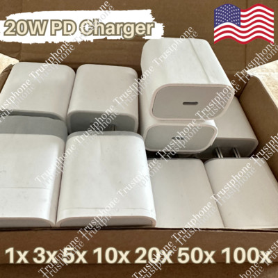 Lot 20W USB Type C Power Adapter Fast Charger Cube Block For iPhone iPad Android