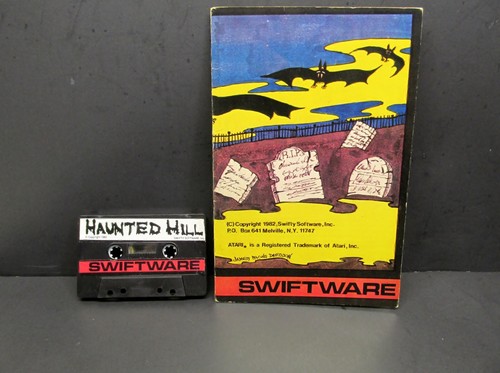 Haunted Hill, Atari 400/800, Kassette 16K, Swiftware 1982, neu / nie benutzt