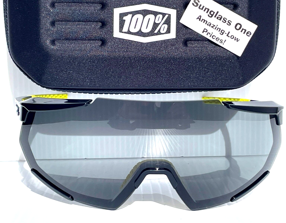 NEW 100% Percent RACETRAP 3.0 Gloss Black Shield Smoke Grey