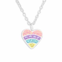 Herz Halskette Kette 925 Silber - Kinder Damen MäDchen Schmuck