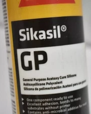 Lot of 3 tubes - Sikasil GP General Purpose Silicone Sealant. WHITE (EXP. 2025)