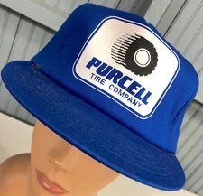 VTG Purcell Tire Company Crown Made in USA Snapback Baseball Cap Hat