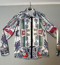 Authentic Bogosse Men's slim fit Silky Polyester shirt US XL