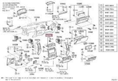 5542160040 Genuine Toyota Panel Instrument Cluster Finish Upper