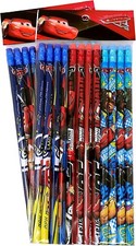 Disney Cars Wood Pencils Pack, 2 packs of 12