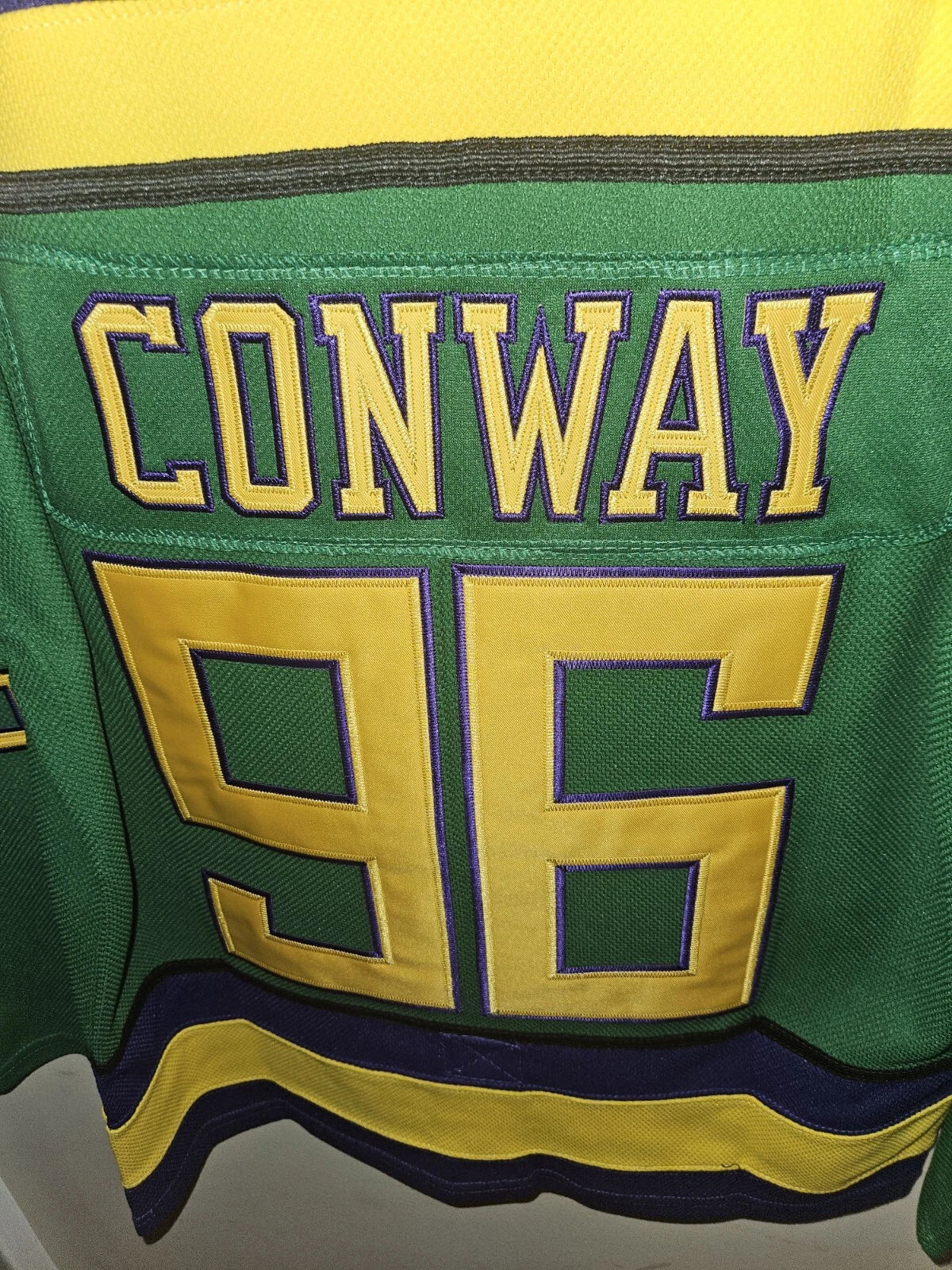 Charlie Conway Mighty Ducks Movie Replica Captain's Jersey Molpe