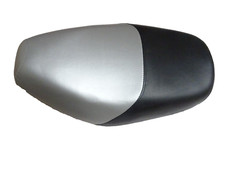 Jinlun JL50QT Baotian BT49QT BT50QT-9 AGM Motors Rex Sitzbank Sitz Schwarz Silbe