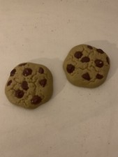 2 FISHER PRICE MATTEL FOOD BAKING PRETEND CHOCOLATE CHIP COOKIES ONLY 2000