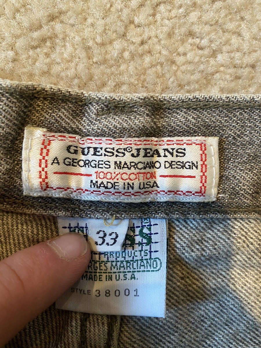 Vintage Guess Jeans Georges Marciano Grey Wash Made USA Vintage Guess Jeans Georges Marciano Grey Wash Made USA