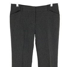 Relativity womens dress pants size 6 stretch gray flat front straight mid rise