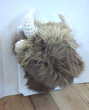 Clara Loo Buffalo Bison Large Wall Mount Stuffed Decor Plush Woodland Nusery