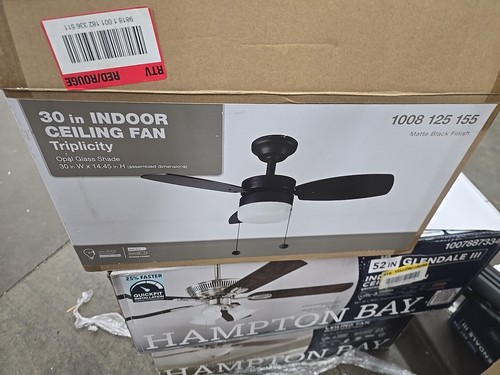 Triplicity 30 in. ceiling fan 1003438491 replacement Blades X3 - Picture 3 of 3