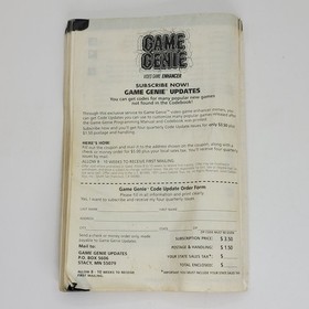 Galoob Game Genie for Original Nintendo NES UNTESTED w/ manual