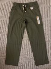 Wonder Nation Boys Stretch Twill Pull On Pants Large 10 - 12 Husky Reinforced