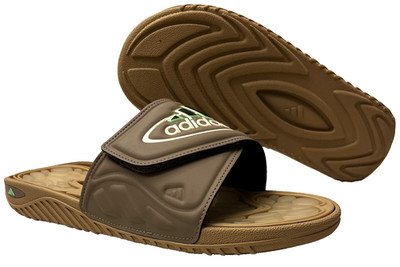 Men s 12 - Adidas Originals Reptossage Slides GY4552 Brown - No Box
