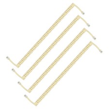 4 Pack 9.8 Feet Coiled 1.6 Feet Phone Cord for Landline, Beige