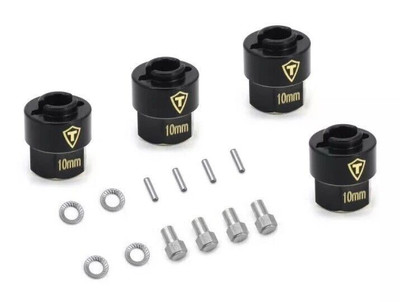 TREAL Traxxas TRX-4M Brass Extended Wheel Hubs 7mm Hex x 10mm Brass