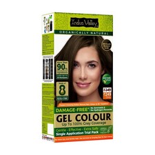 INDUS VALLEY Damage Free Natural Gel Hair Colour Medium Brown, 65 ml 