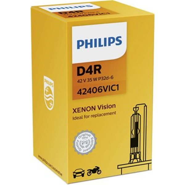 Philips Xenon Vision D4R (Gasentladungslampe) GlÜHlampe 42V 35W | 42406VIC1-image