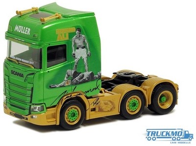 Herpa Müller Muhammad Ali Scania CS HD Zugmaschine 5070
