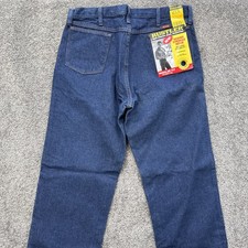 Vtg NOS Mens 36x32 Rustler Blue Cotton Denim Jeans 1990's 87621 PW Straight Leg
