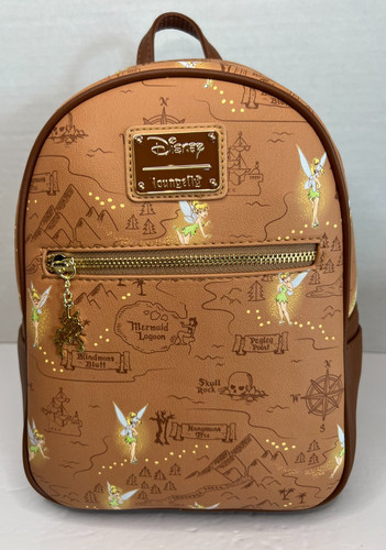 Loungefly Disney Peter Pan Tinkerbell Neverland Map Mini Backpack Exclusive NWT