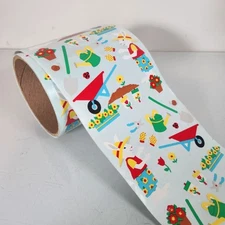 Vintage Mrs Grossmans Bunny Rabbit Spring Garden Sticker Roll Lot of 25 Sheets