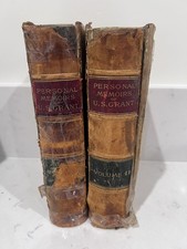 ​Ulysses S. Grant Personal Memoirs 1885 1st Edition 2-Vol Set &ndash; Deluxe Leather