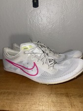 Nike Zoom Mamba 6 Distance Spikes White Pink Men's 15 DR2733-101 Track Spikes