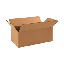 Aviditi 1686 Long Corrugated Cardboard Box 16" L x 8" W x 6" H, Kraft, Kraft