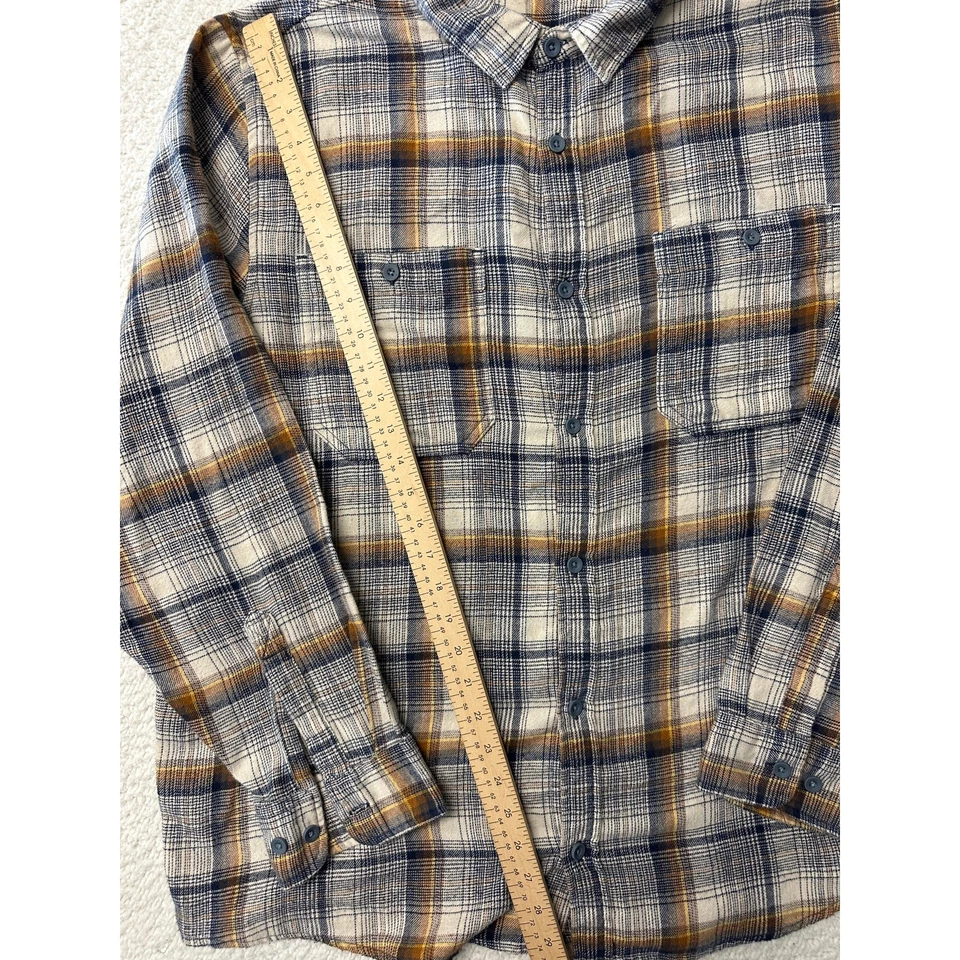 Camisa de franela ligera con botones manga larga diseño alpino para hombre talla 2XL Foto 4 de 4