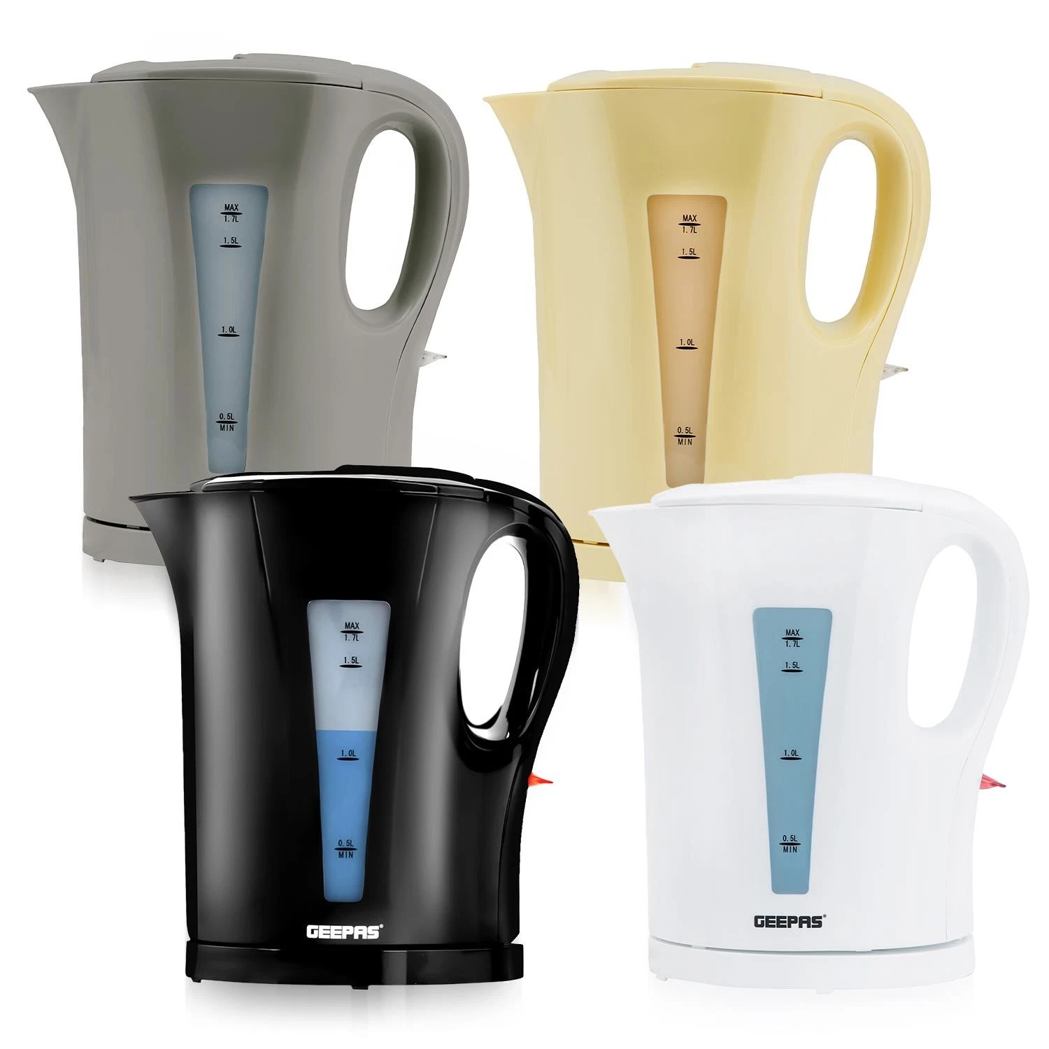 GEEPAS 1.7L Cordless Electric Kettle Fast Boil Jug Kettle Auto Shut-Off 2200W
Opens in a new window