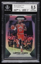 2017-18 Panini Prizm Silver Prizm LeBron James #191 BGS 8.5 9l4