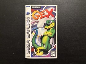 Gex (Sega Saturn, 1996) CIB Complete with Reg Card Tested Works Authentic