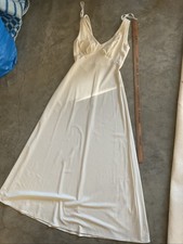 Vintage Union Made Long White Dress Size Small Wedding