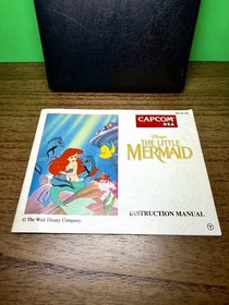 Disney's The Little Mermaid (Nintendo NES, 1991) - Clean Authentic Cart & Manual